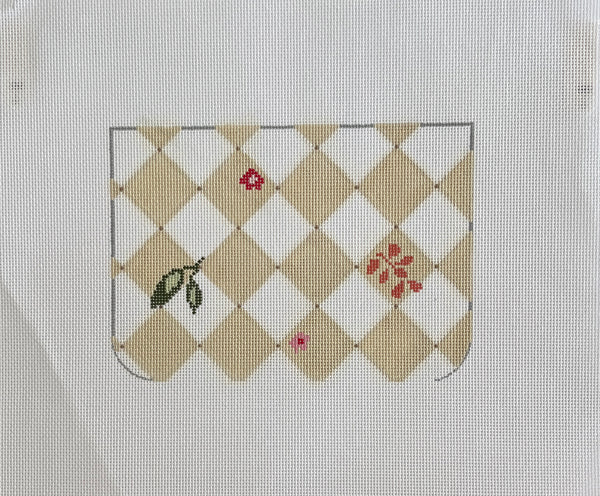 Beige diamond purse (2 piece)