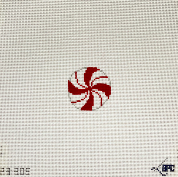 Mini red peppermint circle