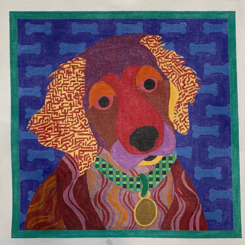 Patchwork Brown Dog