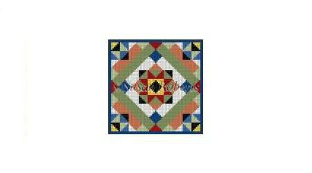 Queens Courtyard mini quilt