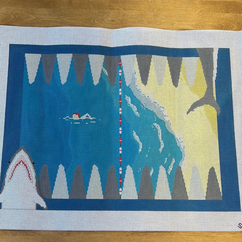 Maddie Sweet ·  Jaws Backgammon Board