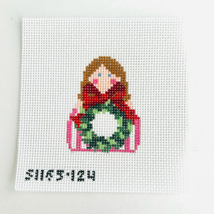 SCT Designs Red Wreath Angel