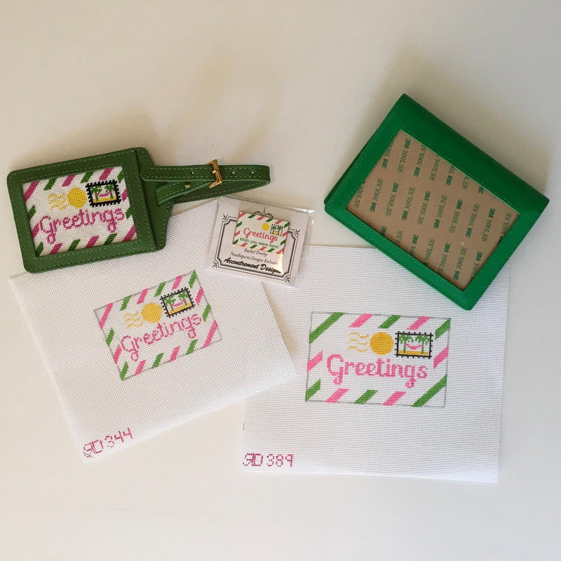Pink & Green Greetings Passport Insert