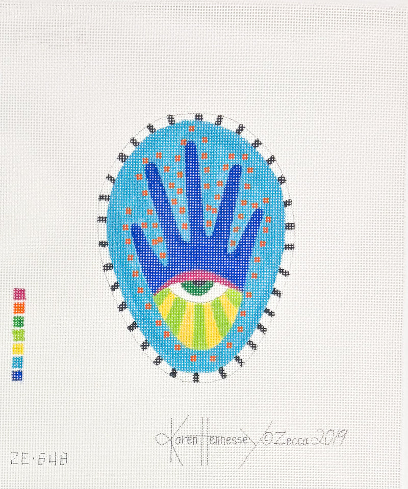 Blue Dot Hand