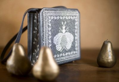 3 pc N's Bee Bag  - gunmetal and silver