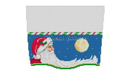 Moonlit Santa - Stocking Cuff