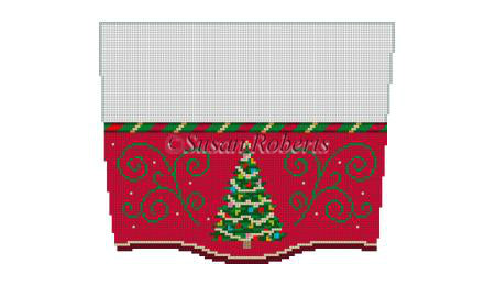 Christmas Tree - Stocking Cuff
