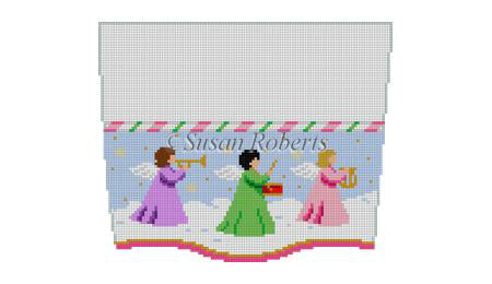 Angels with Instruments - Stocking Cuff