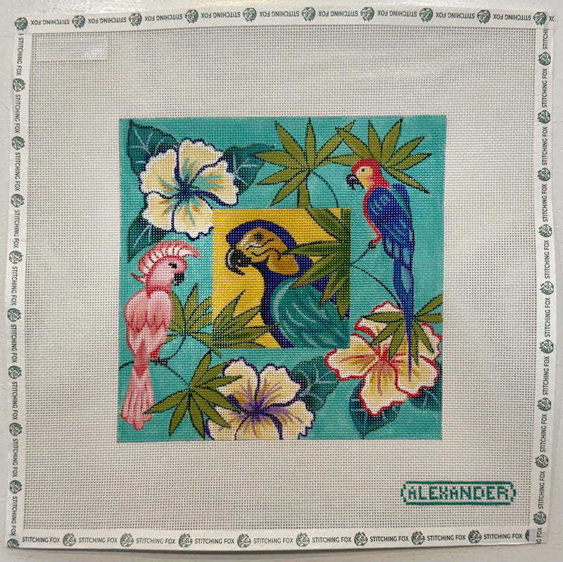 Tropical Birds & Flowers