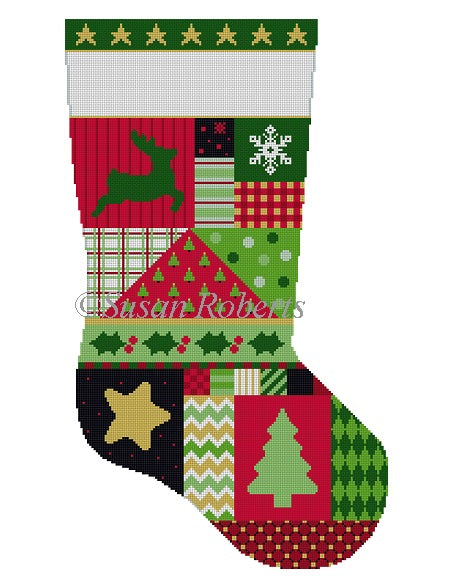 Star Patchwork - Stocking