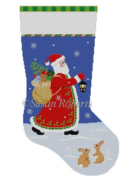 Lantern Walk Santa - Stocking
