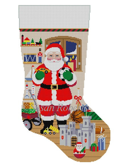 Santa w/ Castle, boy toys - Stocking