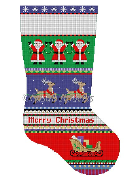 Bold Stripe, Reindeer - Stocking