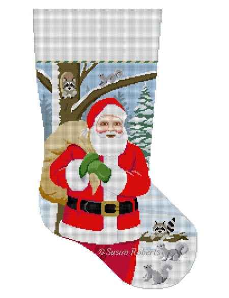 Santa Passing by - Stocking