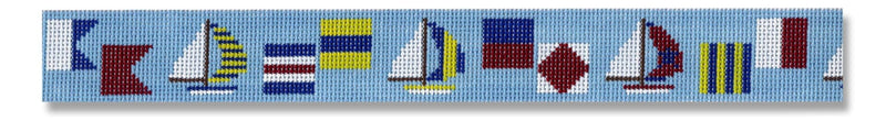 Sailboats with flag alphabet