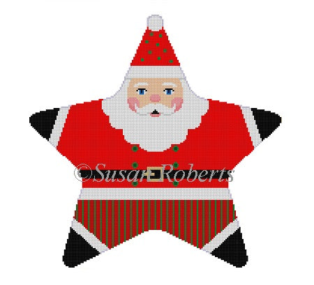 Star Red Santa - Tree Topper