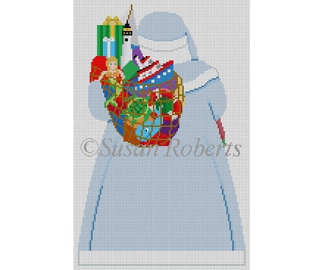 Nautical Santa - Back - Tree Topper