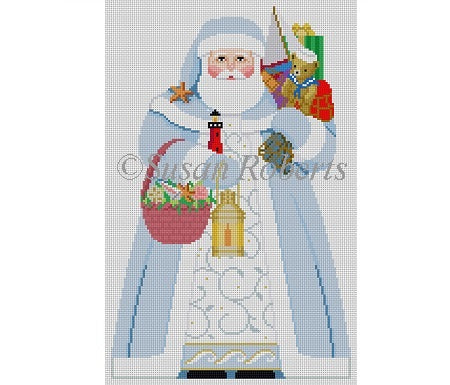 Nautical Santa - Front - Tree Topper