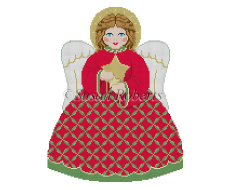 Red Star Angel - Front - Tree Topper