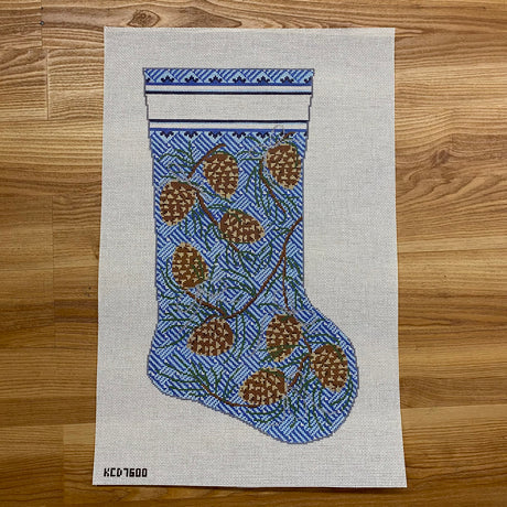 Pinecones on Jennie - Large Stocking