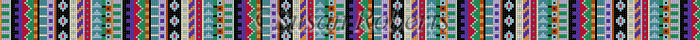 Vertical Patterns, berry, turquoise, black - Belt