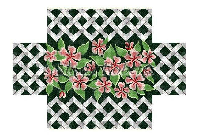 Pink Impatients In Trellis - Brick Cover