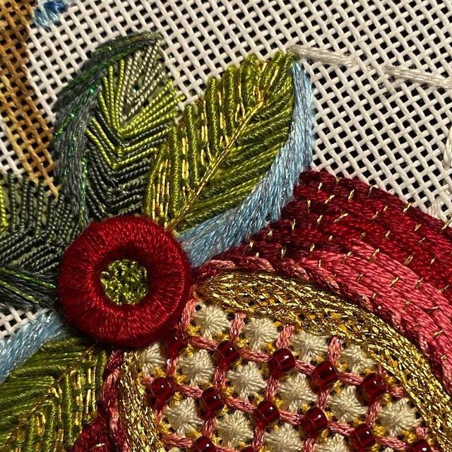 Jacobean Peacock Stumpwork Retreat with Kelly Clark ∙ July 9-12, 2026