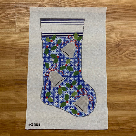 Holly and Bells on Kristen - Large Stocking