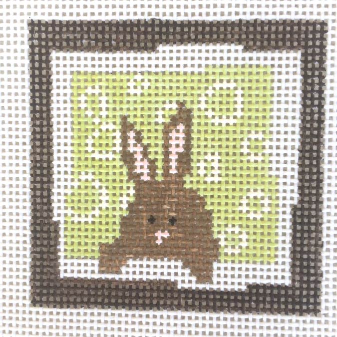 Bunny Green Circles Background