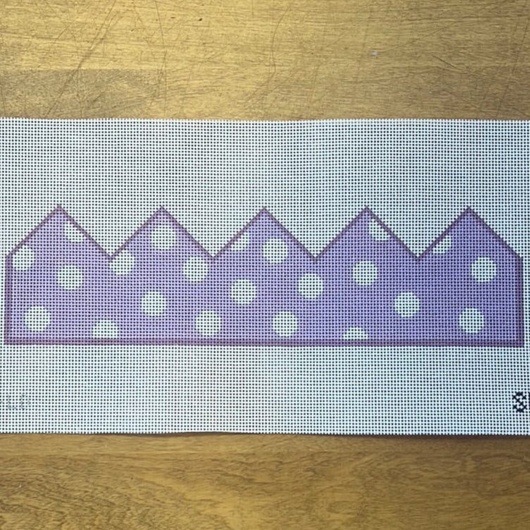Maddie Sweet ·  Birthday Crown-Lavender Dots