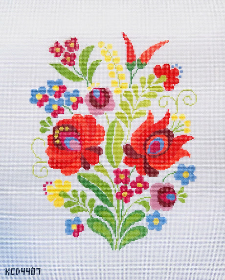 Hungarian Folk Design - Flowers and Peppers