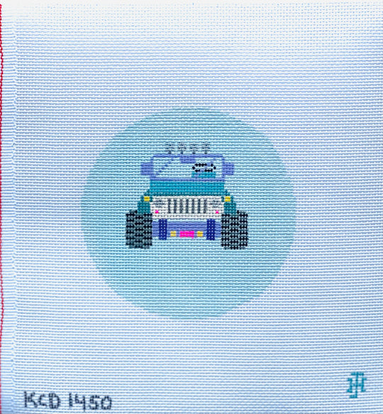 Blue Kids Jeep Ornament