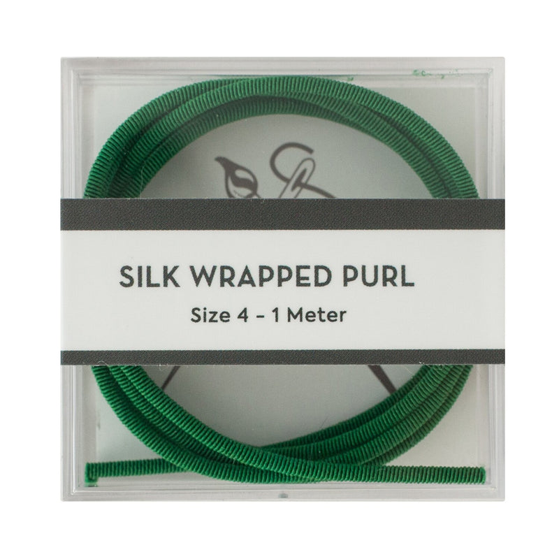 Silk Wrapped Purl · Size 4 · with Matching Couching Thread