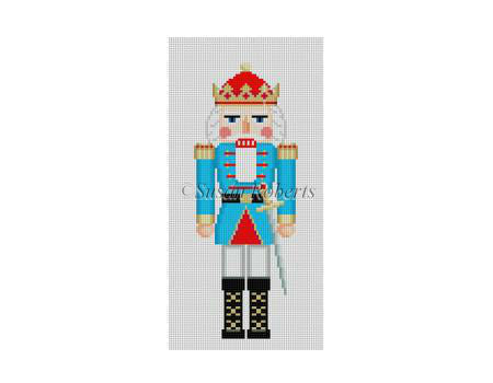 Nutcracker 7"h - Aqua King