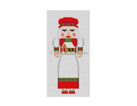 Nutcracker 7"h - Mrs. Claus w/Gingerbread