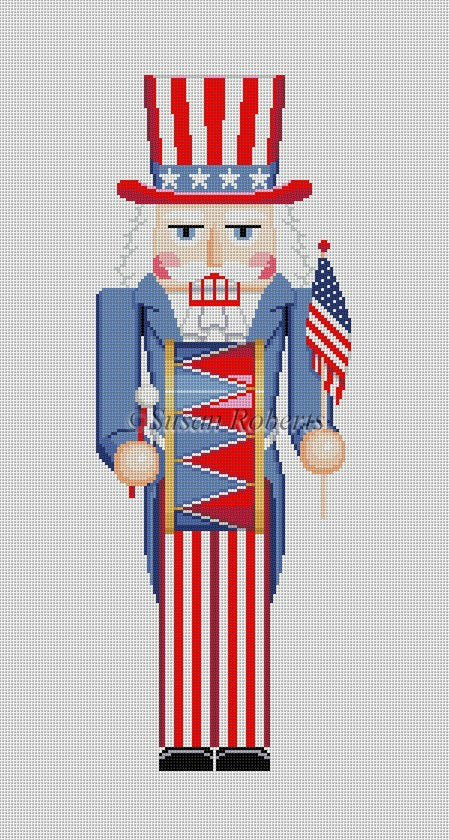 Nutcracker 18"h - Uncle Sam w/ Drum