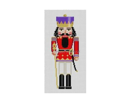 Nutcracker 7"h - Red & Gold King