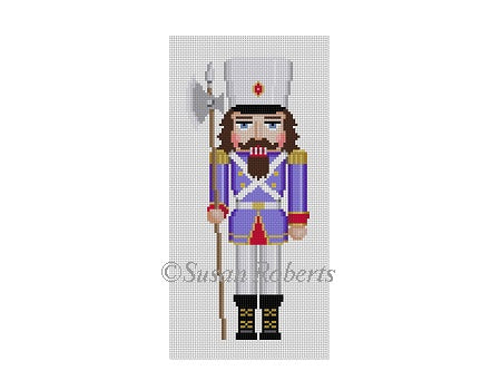 Nutcracker 7"h - Purple Guard