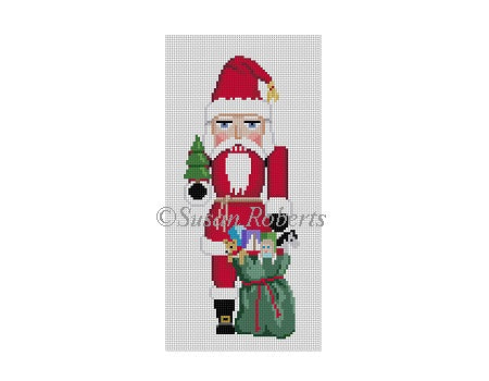 Nutcracker 7"h - Santa w/ Bag & Tree