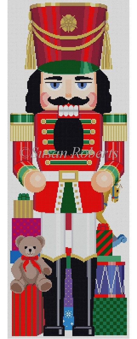 Nutcracker 30" 2 Sided - Nutcracker with Toys (front)