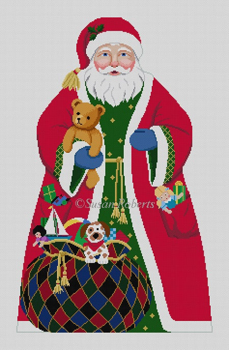 Nutcracker 18"h - Santa With Toy Bag