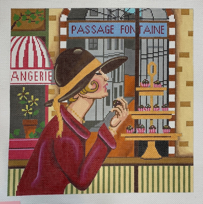 Parisian Lady with Pastry