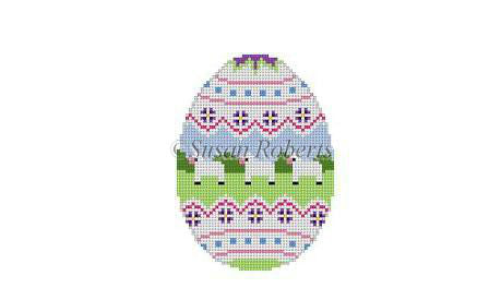 Lamb Row - 4" Egg