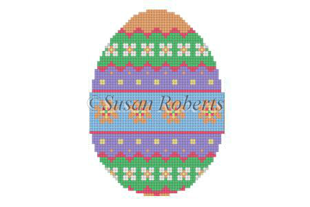 Floral Bands - 4" Egg