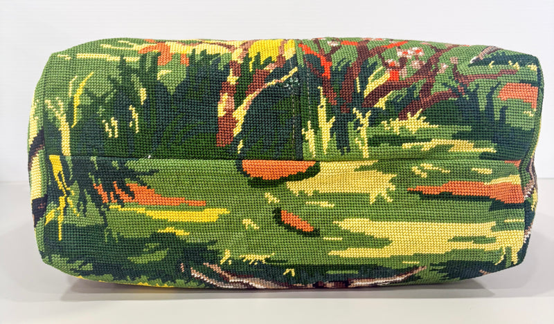 The Hunt Tote - Bespoke Needlepoint Bag Collection