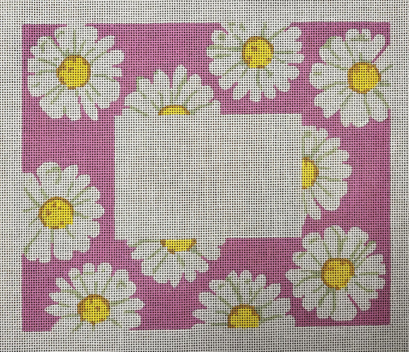 Pink w/ White Flowers Frame