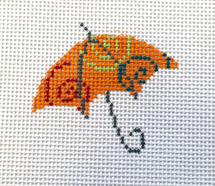 Umbrella Orange Swirls