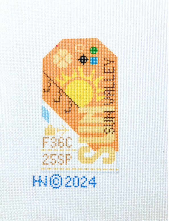 Retro Travel Tag · Sun Valley