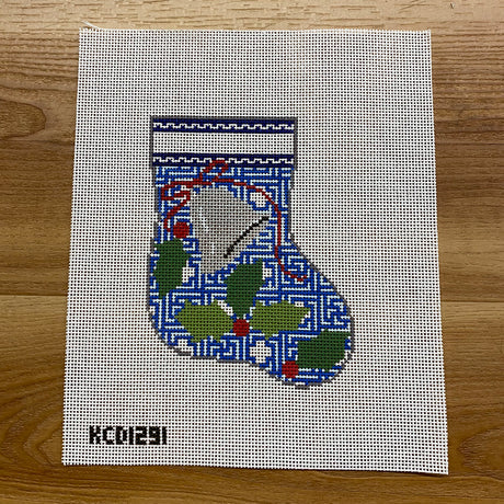 Holly and Bells on Kristen - Mini Sock