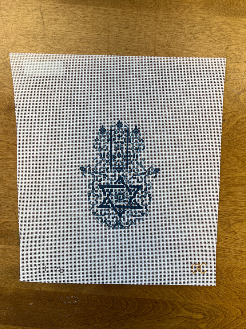 Kate Woodward ·  Transferware Hamsa